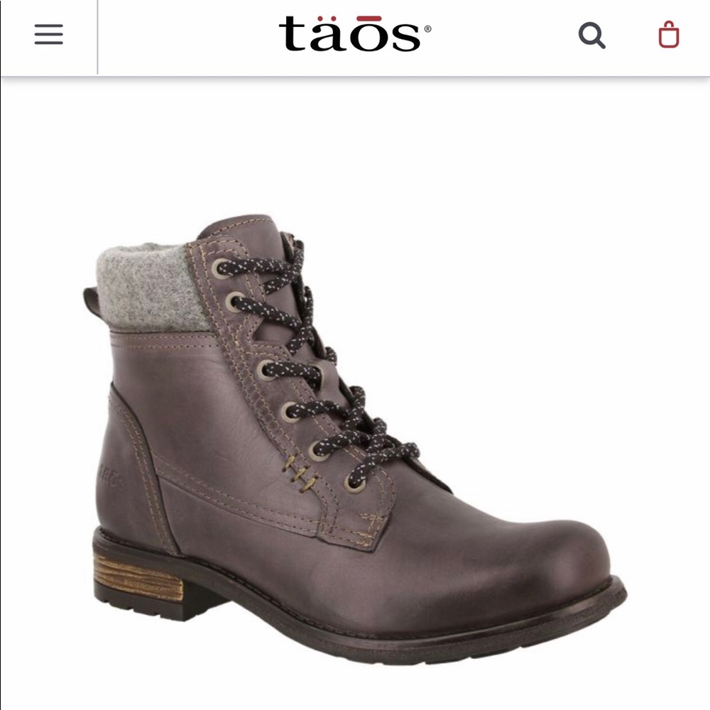 NWT & box! Charcoal Tao’s Combat Boots